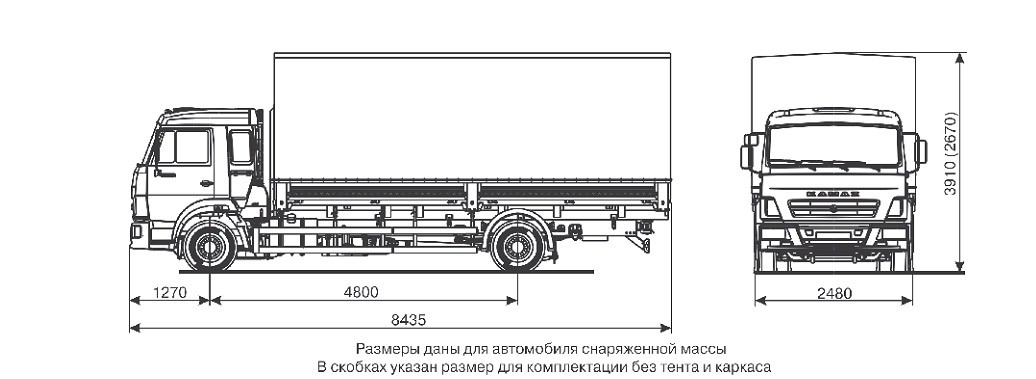 Бортовой КАМАЗ 4308 (4х2)